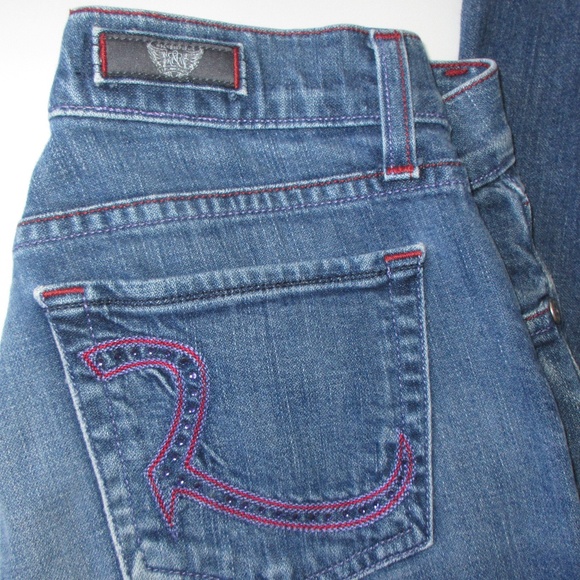 Rock & Republic Boot Cut Flare Jeans Size 28 - Picture 4 of 6